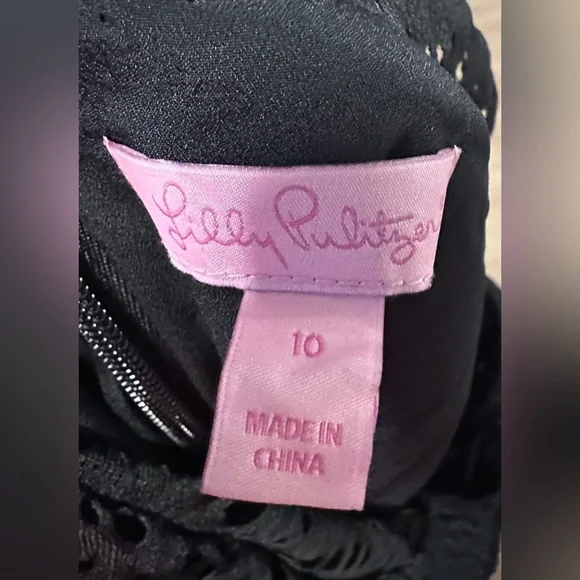 Lilly Pulitzer Black Lace Mini Dress - Picture 5 of 5